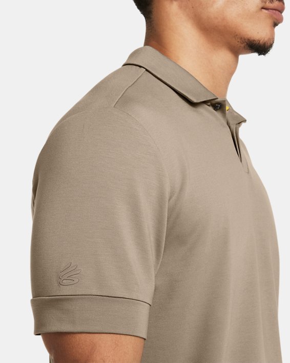 Men's Curry Terry Polo in Brown image number 2
